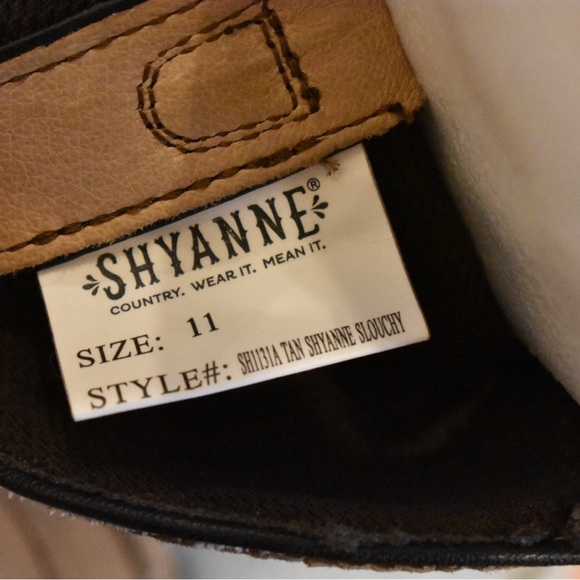Shyanne country boots tan size 11 - Picture 6 of 9